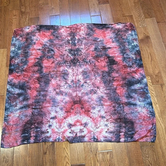 Vintage Style  Silky Tie dye Pastel Scarf - Picture 4 of 10